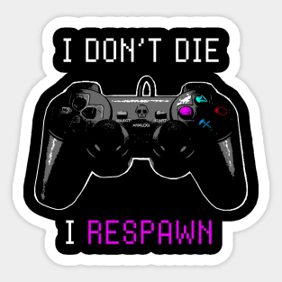 Respawn Vintage Game Controller Joystick Video Gamer 8Bit Retro Sticker